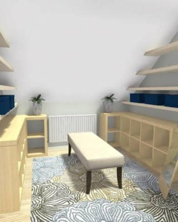 Furniture Assembly for Attic and Irregular Spaces